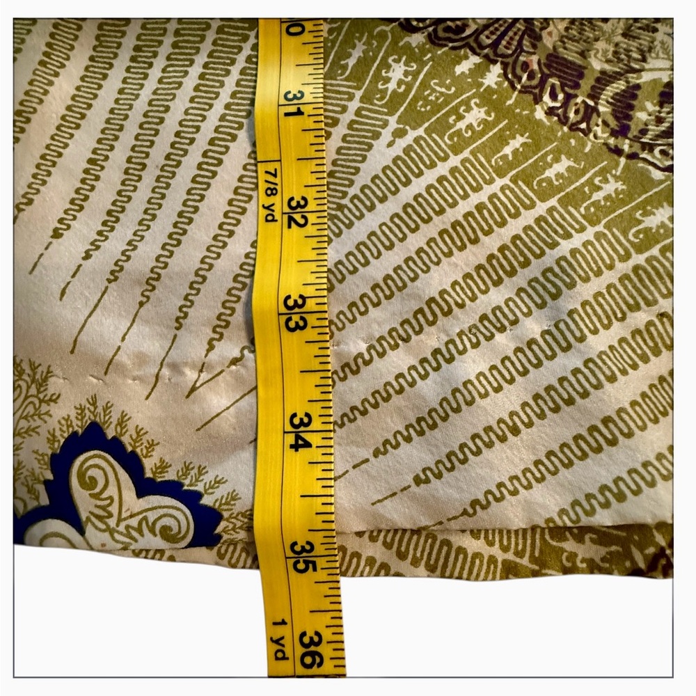 Edme & Esyllte - Anthropologie 100% Silk Kerchief Print V-Neck Dress Medium EUC - Picture 15 of 17